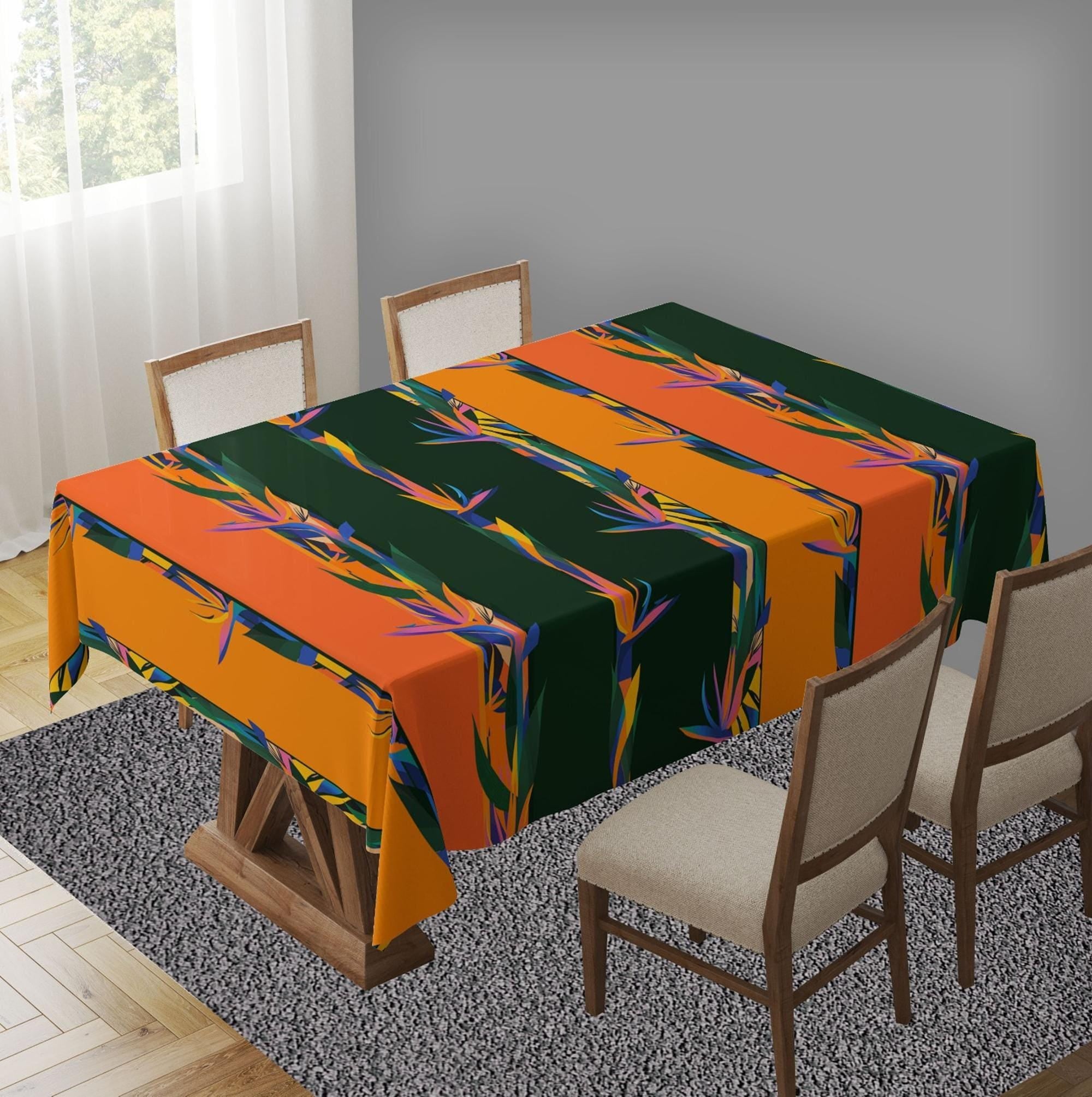 Floral Print Tablecloths, Flowers Cottagecore Kitchen Decor Tablecloths, Botanical Flowers Table Cloth Spring Floral Summer Table Cloth