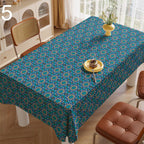 Ramadan Tablecloths, Islamic Geometric Tablecloth, Muslim Table Covers, Islamic Decor Table Linens, Geometric Table Cloths