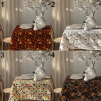 Fall Leaves Table Cover, Autumn Leaf Tablecloth, Seosonal Tablecloth, Harvest Kitchen Table Decor, Autumn Maple Leaves Table Linen