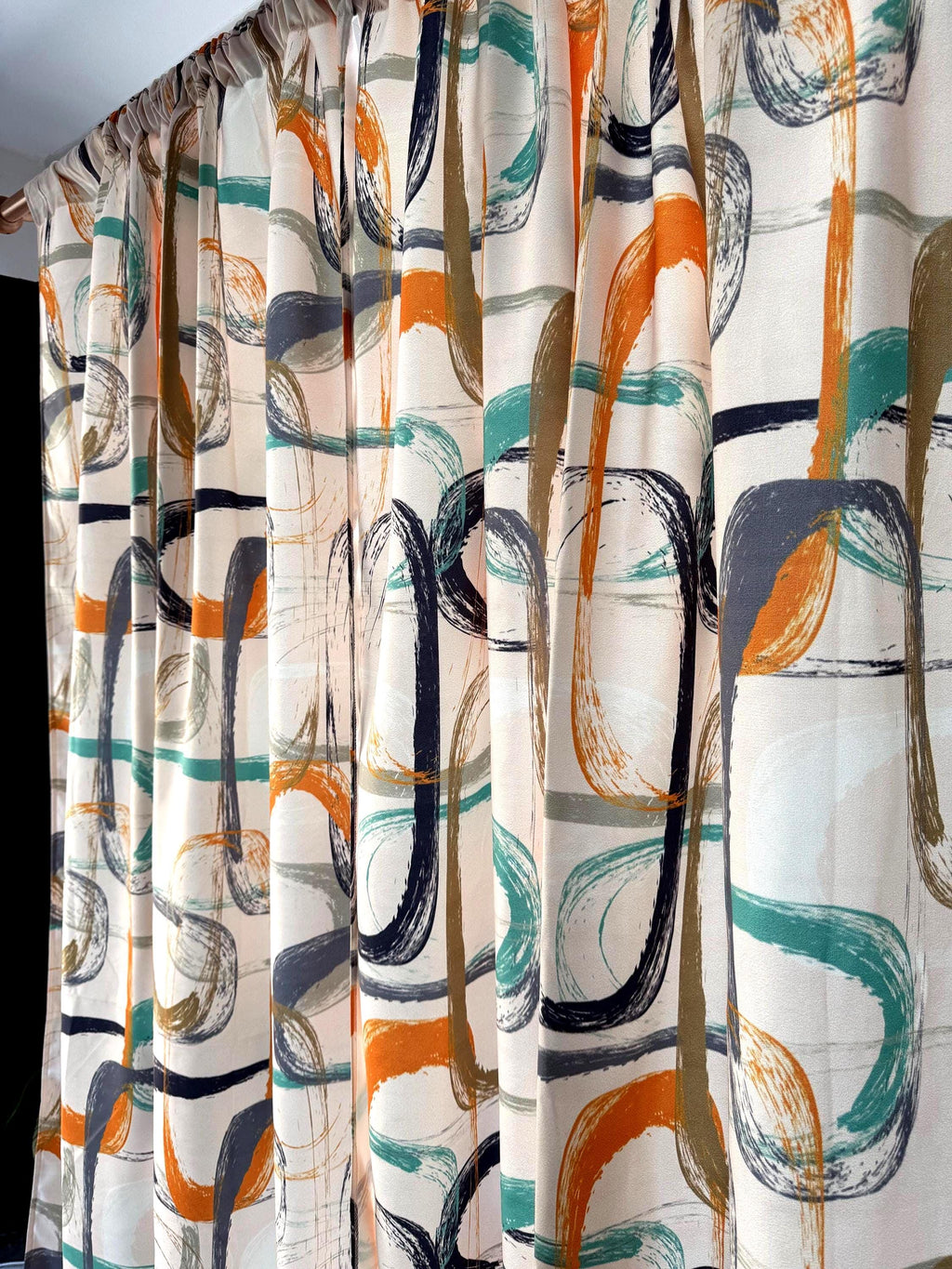 Mid Century Modern Curtain Panels, Retro 70s Curtains, Vintage Retro Style Curtains, 80s Retro Window Curtains, MCM Curtains, Mod Curtains
