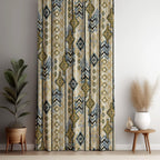 Modern Ethnic Curtains, Southwest Ethnic Window Drapes, Ethnic Rug Geometric Print Curtains, Vintage Ethnic Southwestern Curtain Panels