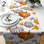 Fall Pumpkin Table Runner, Hello Autumn Table Runners, Seasonal Party Table Decor, Thanksgiving Pumpkin Runners, Autumn Table Decor
