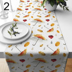 Fall Dry Leaves Table Runners, Fall Leaves Runner, Autumn Floral Table Decor, Autumn Seasonal Party Table Runner
