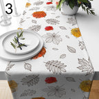 Fall Dry Leaves Table Runners, Fall Leaves Runner, Autumn Floral Table Decor, Autumn Seasonal Party Table Runner