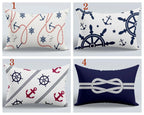 Anchor Pillow Cover, Sailor Anchor Pillowcase, Boat Cushion Cover, Nautical Pillow Cover, Lake Pillowcase, Beach Pillow, Nautical Decor