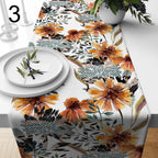 Fall Pine Cone Table Runner, Autumn Harvest Table Decor, Seasonal Party Table Decor, Thanksgiving Runners, Autumn Dry Leaves Table Runners