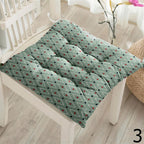 Abstract Square Chair Pad, Geometric Abstract Chair Cushion with Ties, Abstract Patio Chair Cushions, Colorful Geometric Abstract Chair Pads