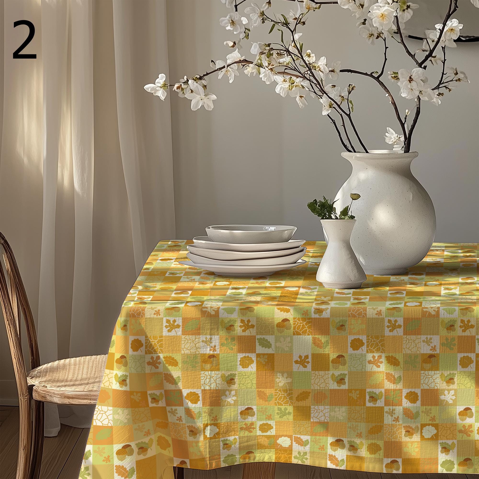 Autumn Seasonal Table Decor, Fall Leaves Table Linens, Autumn Leaves Table Cover, Fall Dry Leaves Tablecloths, Fall Party Table Decor