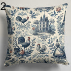 Vintage French Curtains, Toile de Jouy French Style Curtain panels, Vintage panels