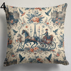 Vintage French Curtains, Toile de Jouy French Style Curtain panels, Vintage panels