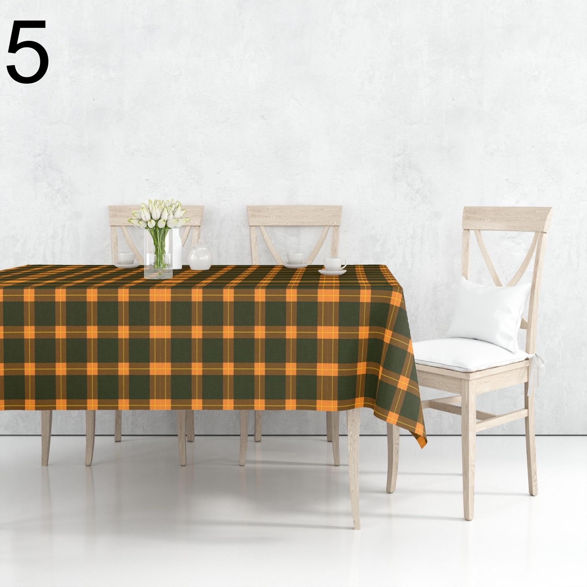 Thanksgiving Tablecloths, Autumn Harvest Table Decor, Fall Pumpkin Table Cover, Halloween Kitchen Decor, Autumn Kitchen Decor