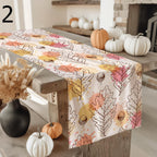Fall Dry Leaves Table Runner, Autumn Orange Table Decor, Thanksgiving Runners, Seasonal Table Runners