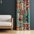Southwestern Window Curtains, Ethnic Printed Rug Curtain Panels, Southwest Drapes, Western Curtains, Rug Style Curtain Panels