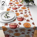 Fall Pine Cone Table Runner, Autumn Harvest Table Decor, Seasonal Party Table Decor, Thanksgiving Runners, Autumn Dry Leaves Table Runners