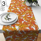 Maple Leaves Table Runners, Fall Leaves Runner, Autumn Maple Leaf Table Decor, Autumn Seasonal Orange Table Runner