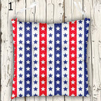 Patriotic Chair Pads, 4th of July Chair Cushions, USA Stars Seat Cushions, American Flag Chair Pads, Patriotic Outdoor Chair Pads