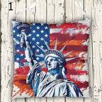 Independence Day Outdoor Indoor Chair Cushions, 4th July Seat Pads, Independence Day Cushion Chair Cushion With Ties, Patriotic Seat Pads
