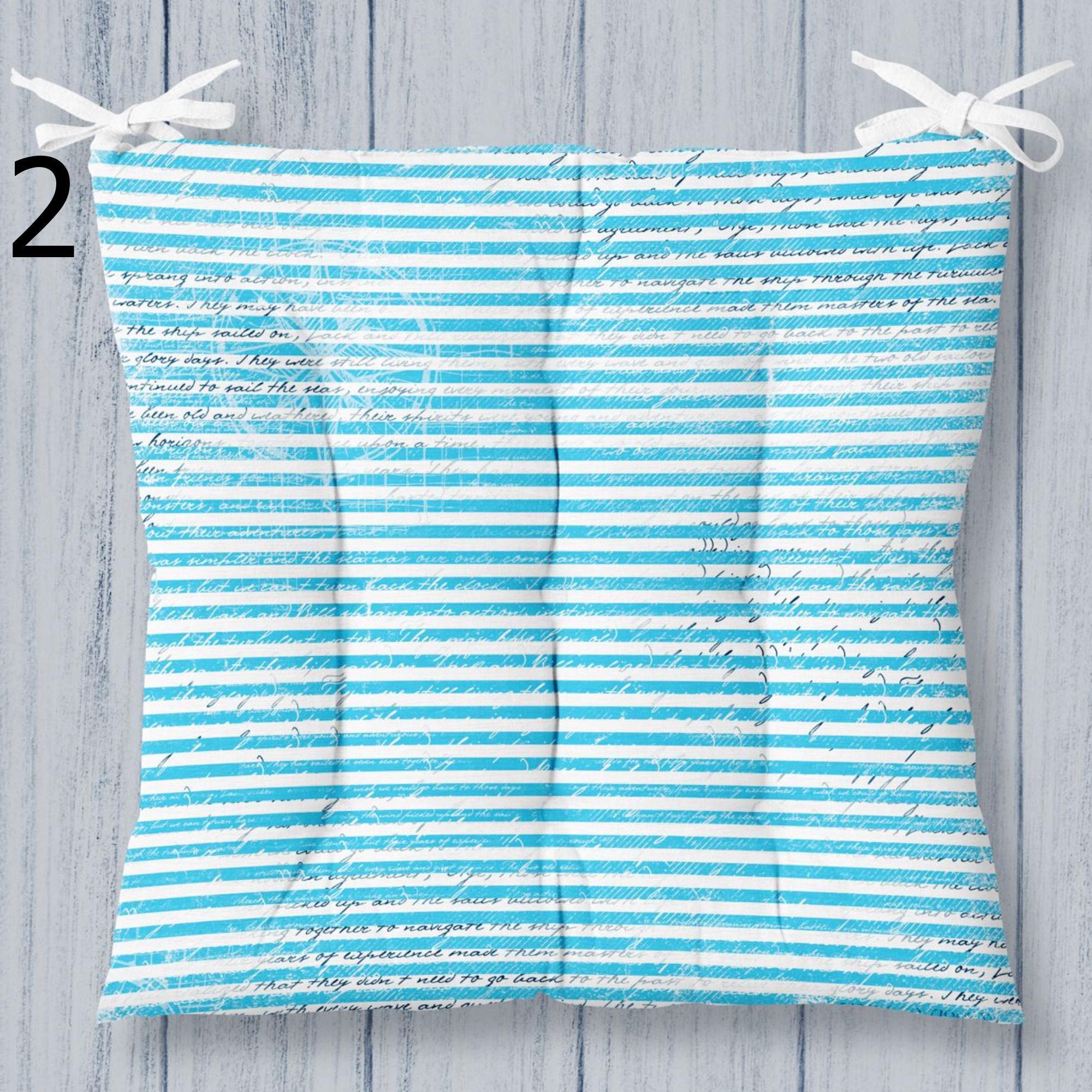 Patriotic Stars Stripes Chair Cushions, Coastal Americana Chair Pads, Americana-Inspired Seat Pads, Classic Red, White Blue Chair Pads