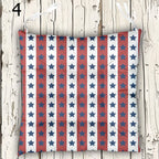 Patriotic Chair Pads, 4th of July Chair Cushions, USA Stars Seat Cushions, American Flag Chair Pads, Patriotic Outdoor Chair Pads