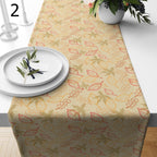 Fall Leaves Table Runner, Autumn Leaves Party Table Decor, Autumn Floral Style Table Runners, Thanksgiving Harvest Table Decors